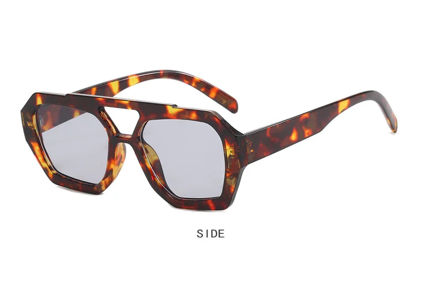 Double Beam Geometric Sunglasses – Futuristic Edge Meets Everyday Cool