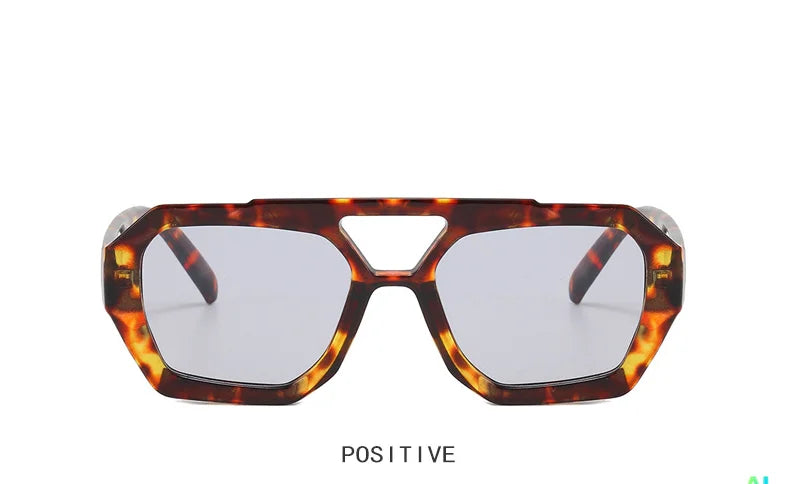 Double Beam Geometric Sunglasses – Futuristic Edge Meets Everyday Cool
