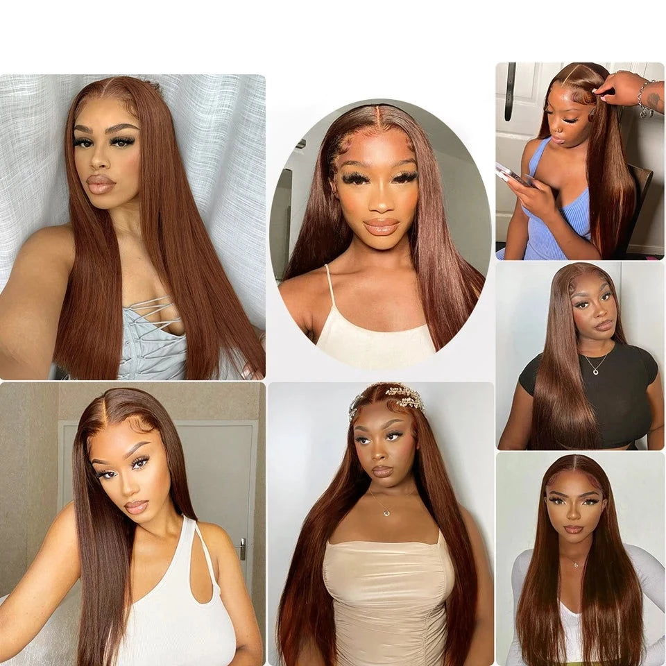 Chocolate Brown Straight Wig