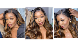 Highlight  Brown Body Wave Wig