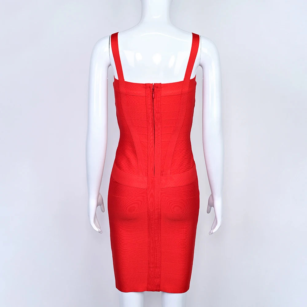 Mini Bodycon Bandage Dress – Curve-Hugging Fit with Luxe Stretch | Night Out Essential