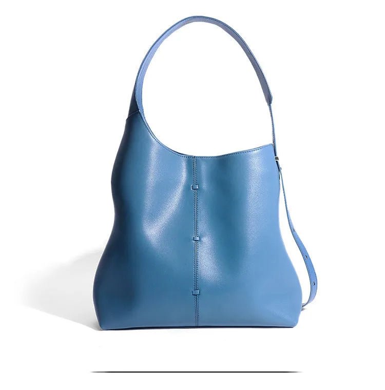 Soft Leather Barrel Shoulder Bag | Underarm & Crossbody - The PM Edit