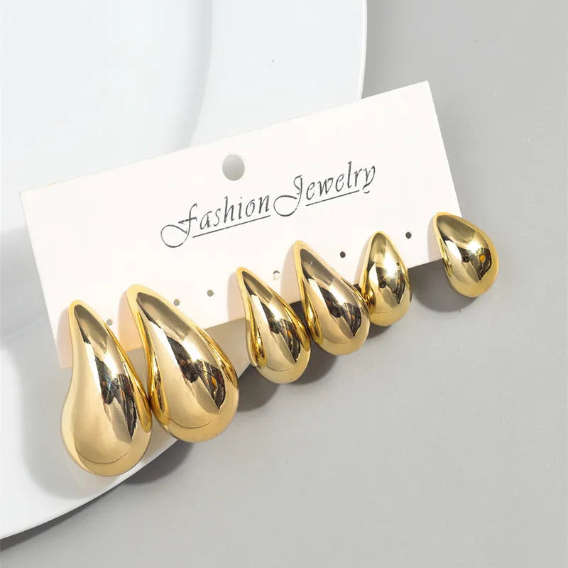 Bold Glow Chunky Hoop Earrings – Luxe Shine, Everyday Vibe