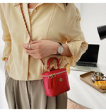 Load image into Gallery viewer, Small Shoulder Bucket Mini Bag Crossbody with Metal Chain – Trendy and Versatile Handbag
