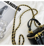 Load image into Gallery viewer, Small Shoulder Bucket Mini Bag Crossbody with Metal Chain – Trendy and Versatile Handbag
