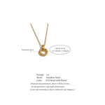 Load image into Gallery viewer, Twisted Rope Circle Pendant Necklace | 18K PVD Gold &amp; Silver Stainless Steel Jewelry
