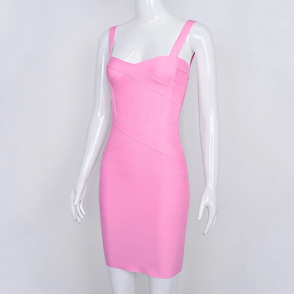 Mini Bodycon Bandage Dress – Curve-Hugging Fit with Luxe Stretch | Night Out Essential