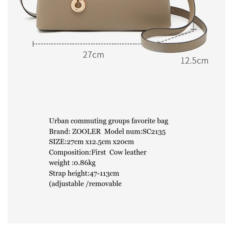 Handmade Genuine Cow Leather Saddle Crossbody Bag | Premium Everyday Bag