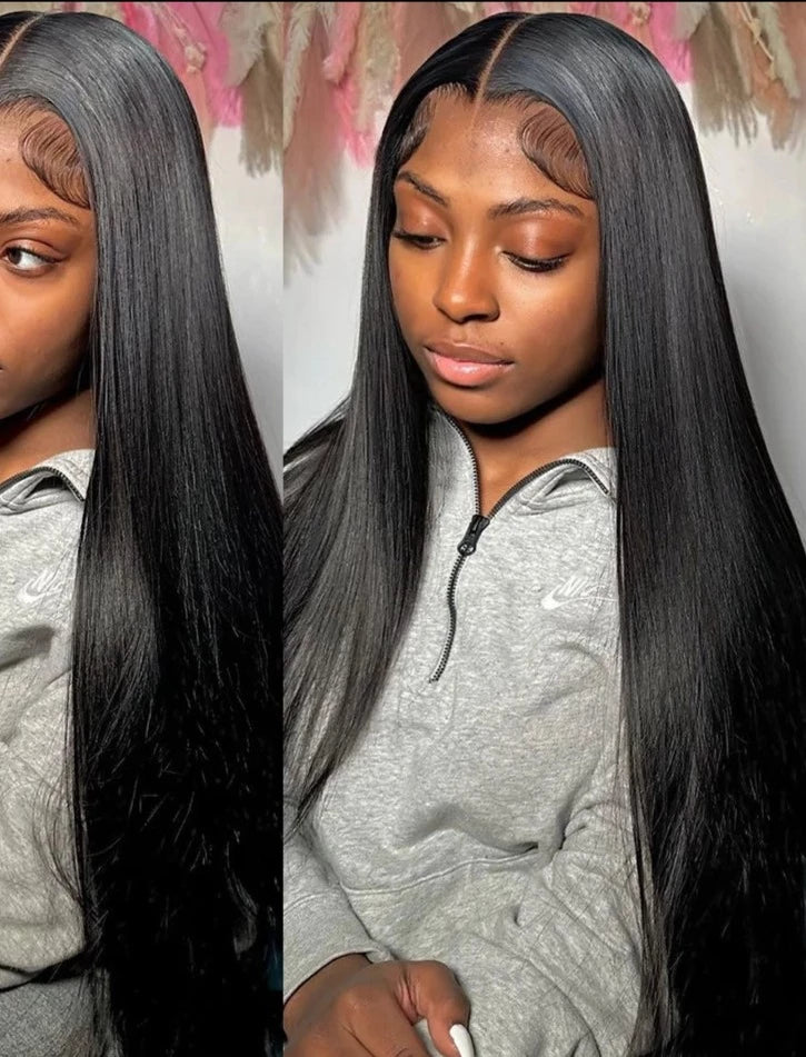 Glueless Ready To Wear Straight Pre-plucked PreCut Lace 6X4 HD Lace Front Wig