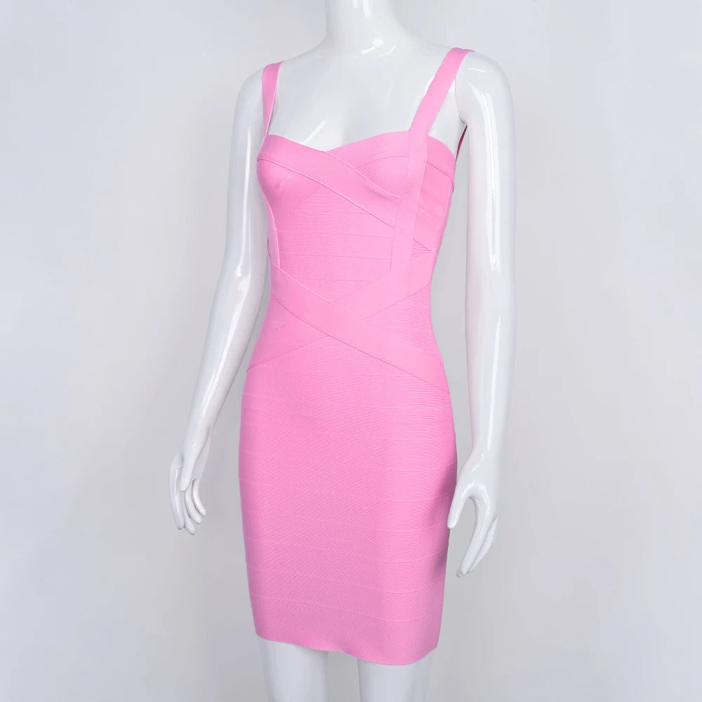 Mini Bodycon Bandage Dress – Curve-Hugging Fit with Luxe Stretch | Night Out Essential