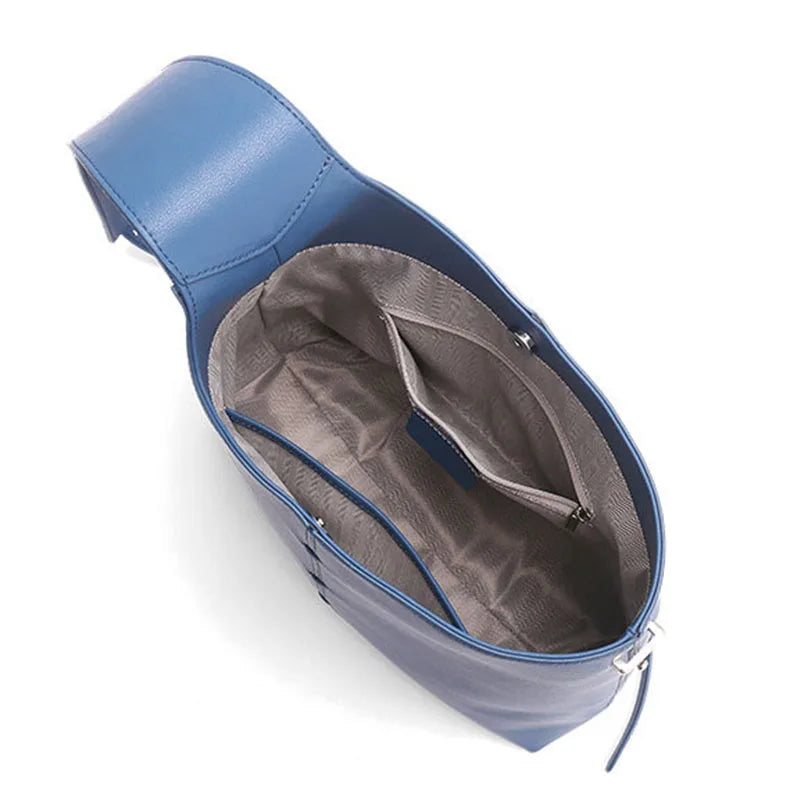 Soft Leather Barrel Shoulder Bag | Underarm & Crossbody