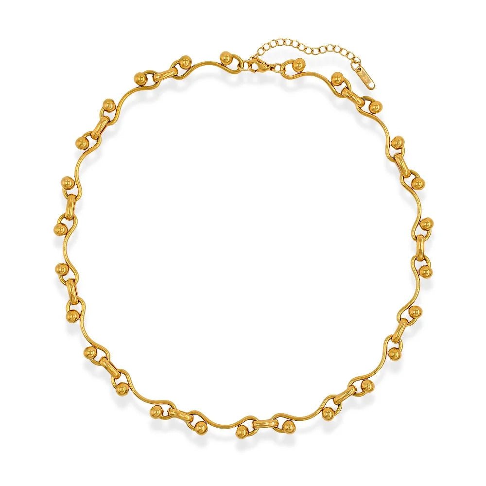 Solid Chain Necklace & Bracelet Set | PVD Plated | Tarnish - Free & Waterproof - The PM Edit