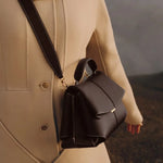Load image into Gallery viewer, Structured Leather Handbag – Sleek. Chic. Made to Move.
