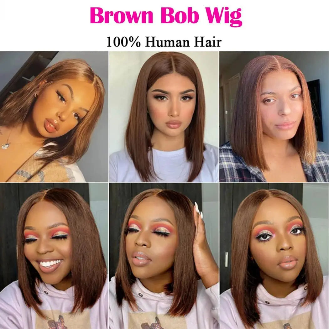 Chocolate Brown Bob Wig