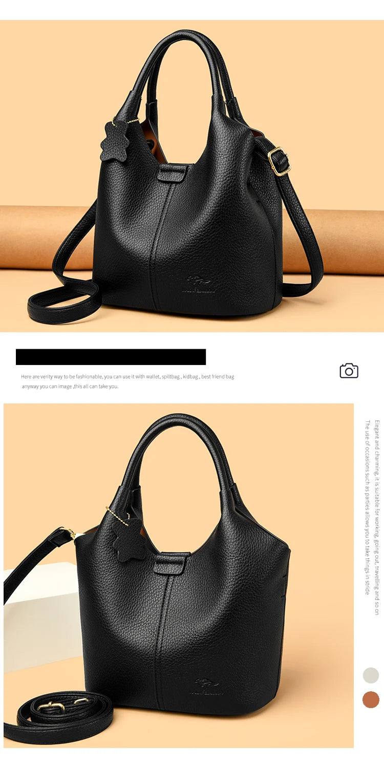 Soft Leather Luxury Handbag – Everyday Elegance with Premium Texture