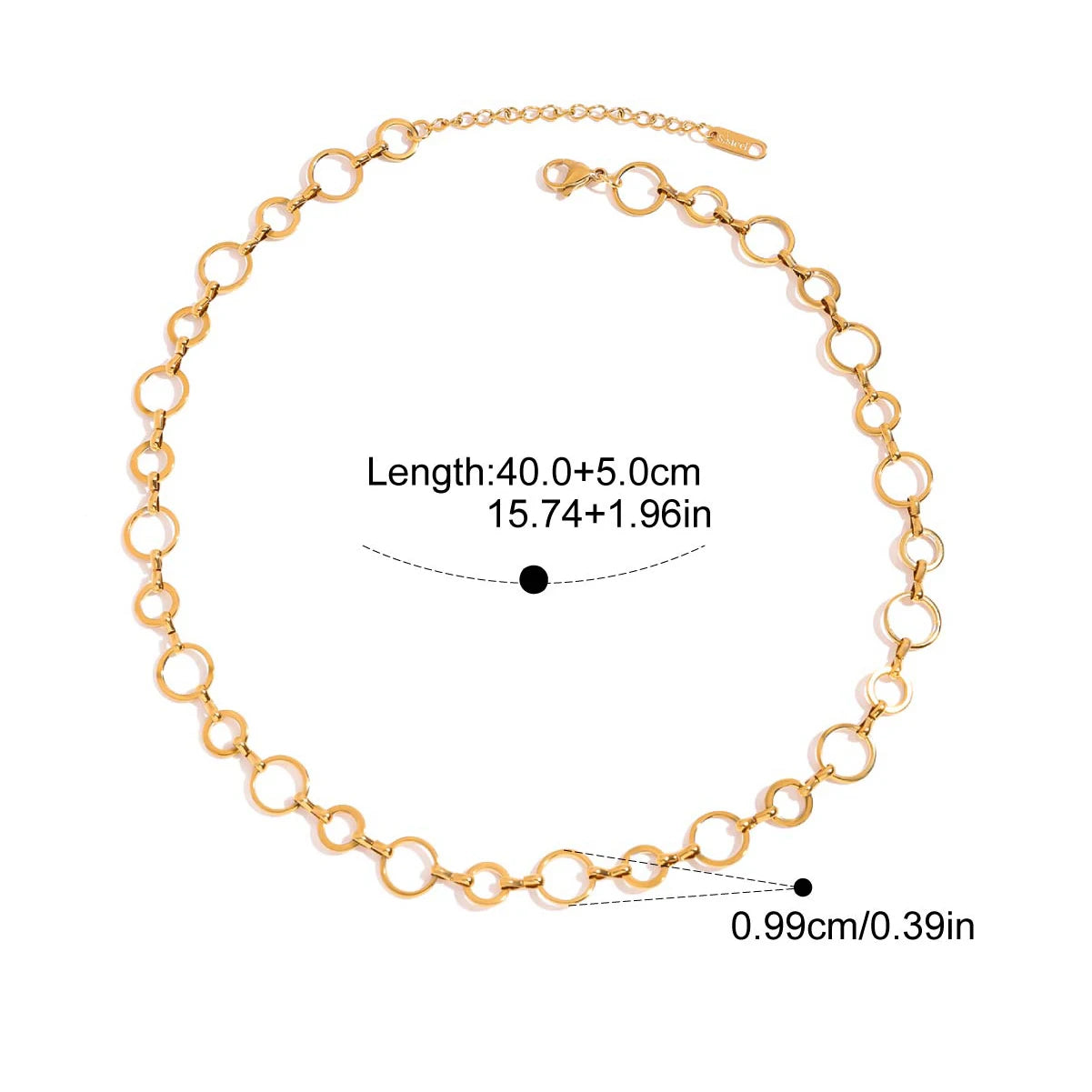 Layered Gold Chain Necklace Set | 18K PVD Stainless Steel Link Chain Jewelry