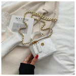 Load image into Gallery viewer, Small Shoulder Bucket Mini Bag Crossbody with Metal Chain – Trendy and Versatile Handbag
