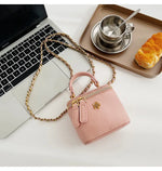 Load image into Gallery viewer, Small Shoulder Bucket Mini Bag Crossbody with Metal Chain – Trendy and Versatile Handbag
