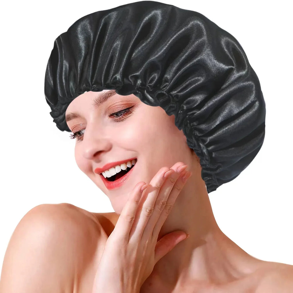 Heatless Curl Set with Satin Sleeping Cap | Heat-Free Overnight Curls