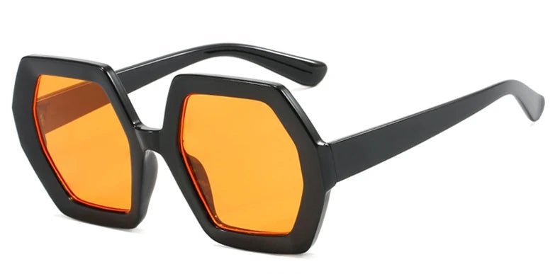 Oversized Hexagon Frame Sunglasses - The PM Edit