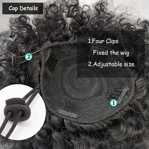 Synthetic Large Afro Puff Drawstring Ponytail