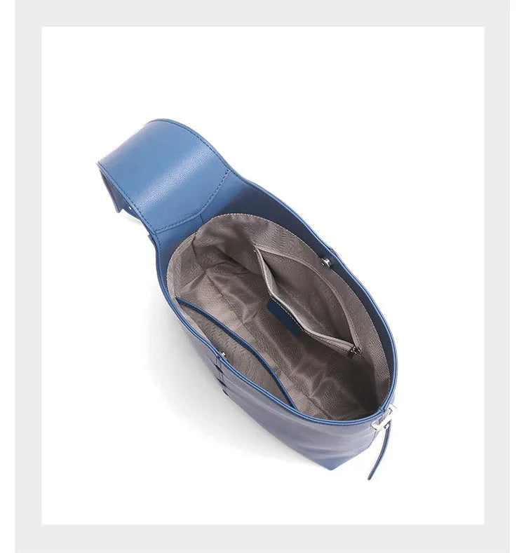 Soft Leather Barrel Shoulder Bag | Underarm & Crossbody