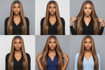 Load image into Gallery viewer, 5x5 P4/27 Honey Blonde Ombre Highlight HD Lace Front Wig | 180% Density | 100% Human Hair
