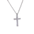 Crystal Cross Pendant Necklace | CZ Diamond | 18K Gold & Silver | The PM Edit