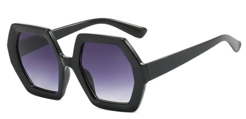 Oversized Hexagon Frame Sunglasses - The PM Edit