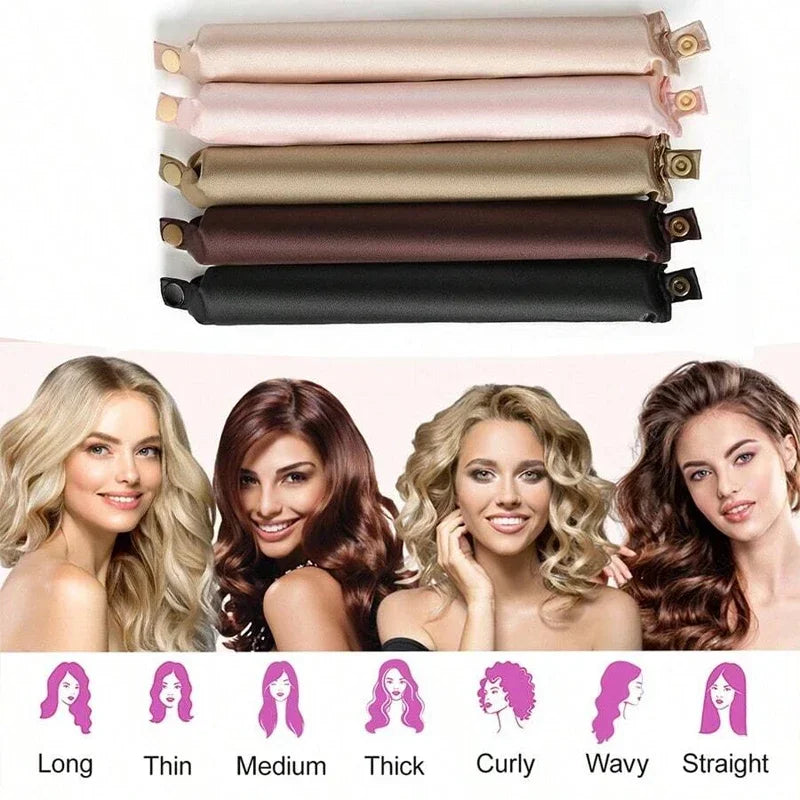 Heatless Hair Curlers -No Heat Silk Curls