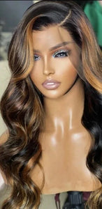 Highlight  Brown Body Wave Wig