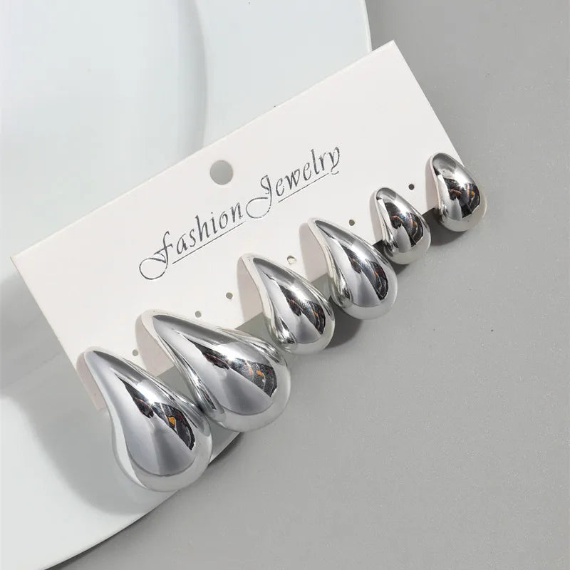 Bold Glow Chunky Hoop Earrings – Luxe Shine, Everyday Vibe