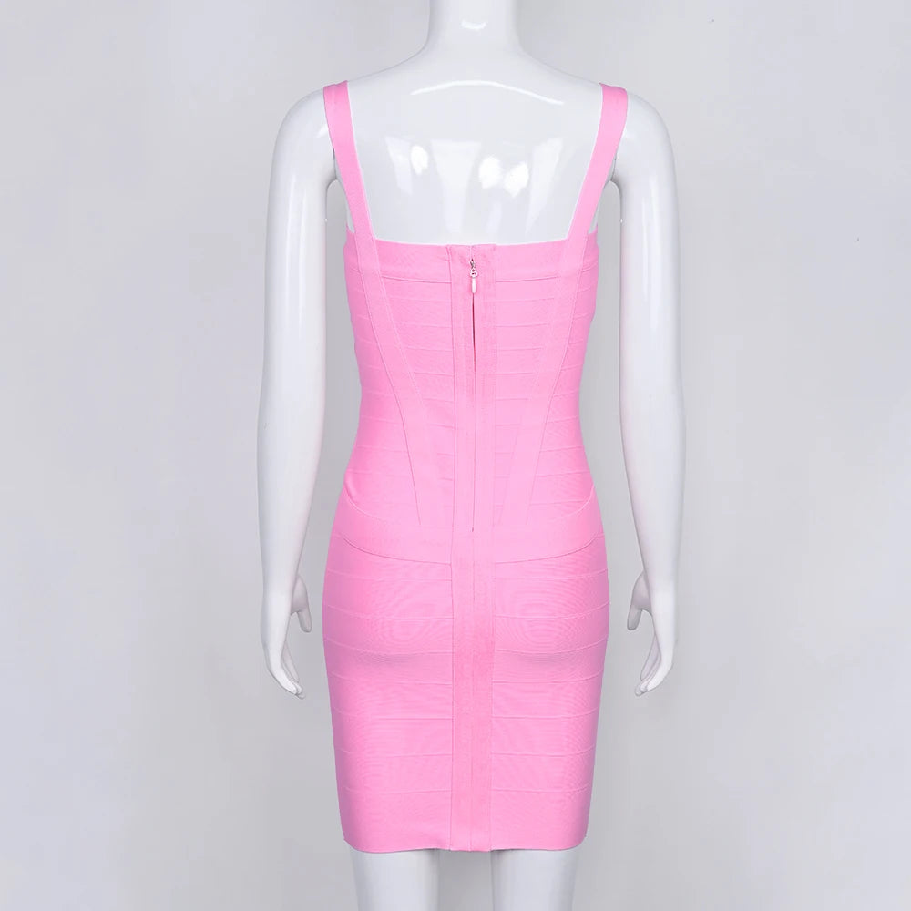 Mini Bodycon Bandage Dress – Curve-Hugging Fit with Luxe Stretch | Night Out Essential