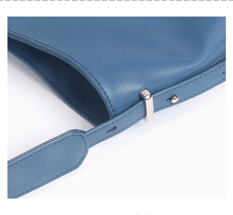 Soft Leather Barrel Shoulder Bag | Underarm & Crossbody