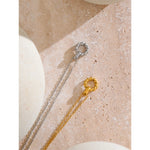 Load image into Gallery viewer, Twisted Rope Circle Pendant Necklace | 18K PVD Gold &amp; Silver Stainless Steel Jewelry
