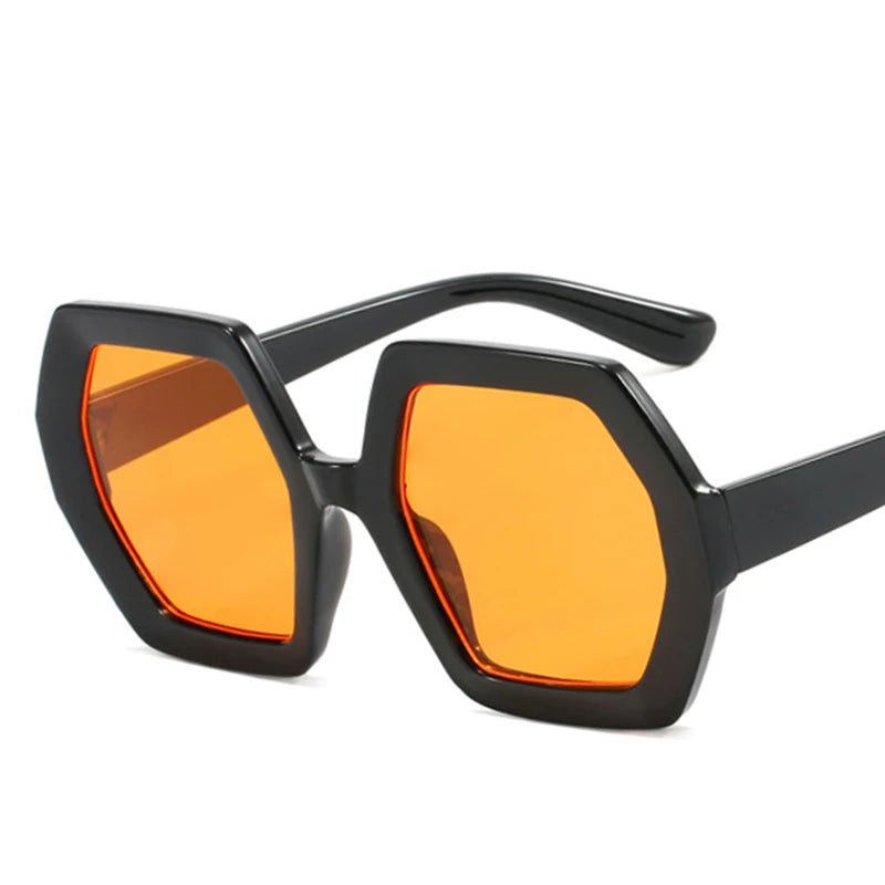 Oversized Hexagon Frame Sunglasses - The PM Edit