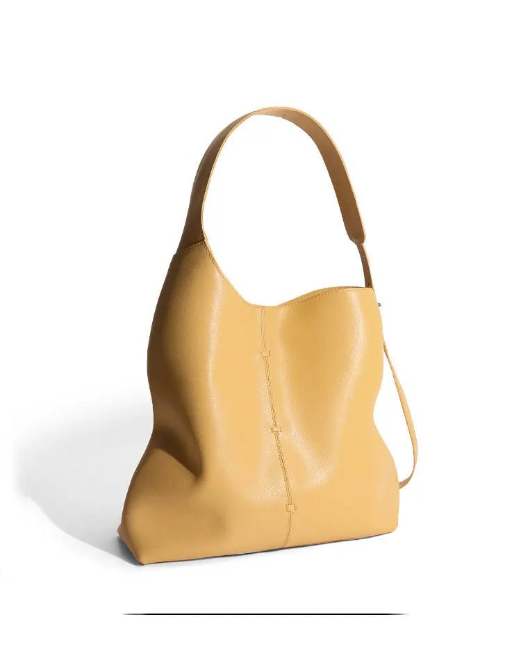Soft Leather Barrel Shoulder Bag | Underarm & Crossbody - The PM Edit