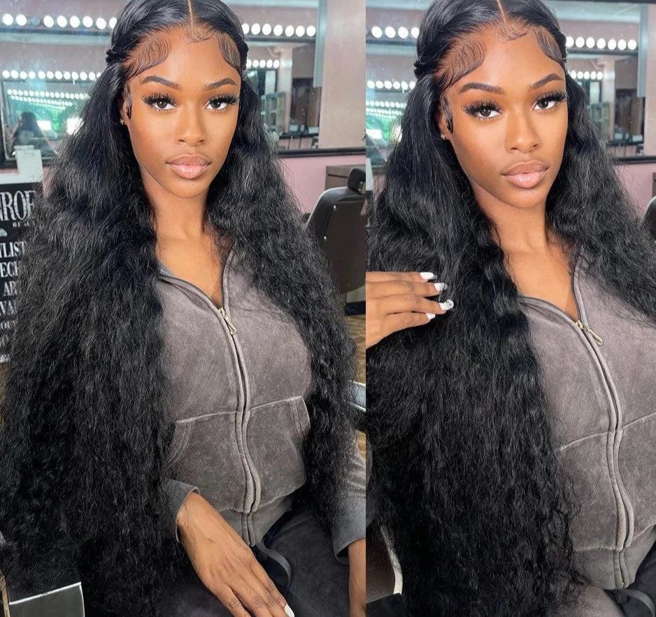 Curly Deep Wave Lace Frontal Wig