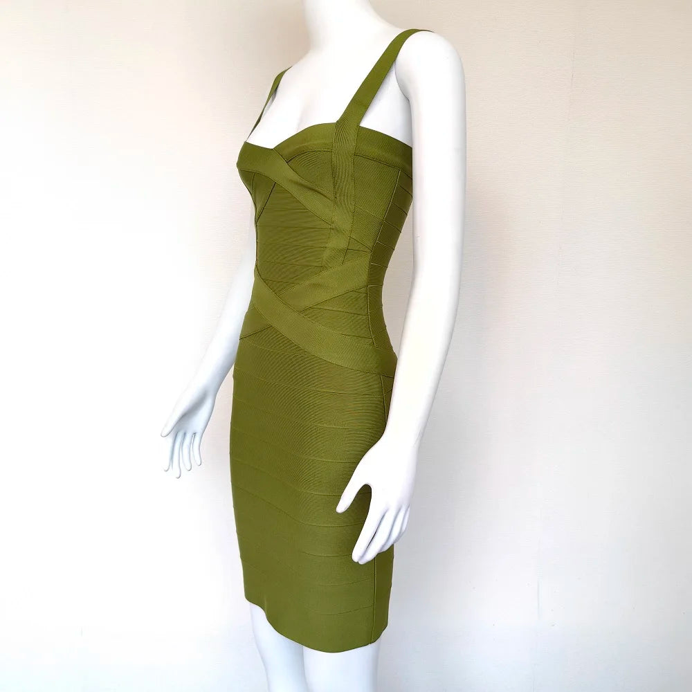 Mini Bodycon Bandage Dress – Curve-Hugging Fit with Luxe Stretch | Night Out Essential