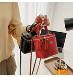 Load image into Gallery viewer, Small Shoulder Bucket Mini Bag Crossbody with Metal Chain – Trendy and Versatile Handbag
