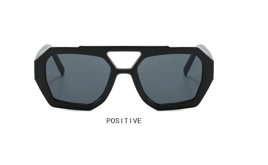Double Beam Geometric Sunglasses – Futuristic Edge Meets Everyday Cool