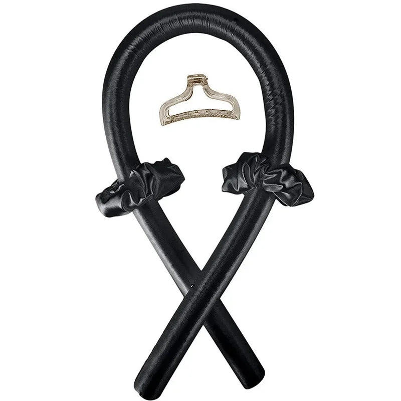 Heatless Curl Set with Satin Sleeping Cap | Heat-Free Overnight Curls