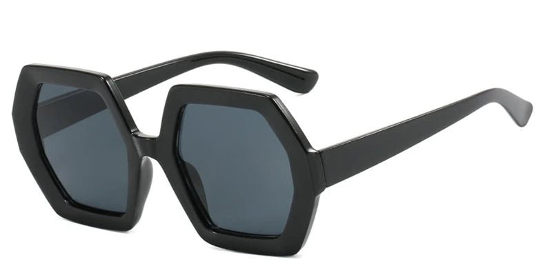 Oversized Hexagon Frame Sunglasses - The PM Edit