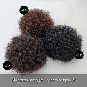 Synthetic Large Afro Puff Drawstring Ponytail