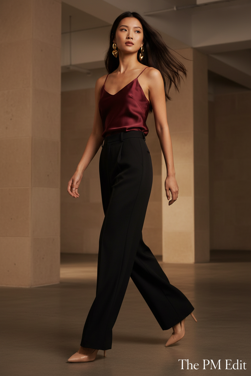 Asian Model Walking