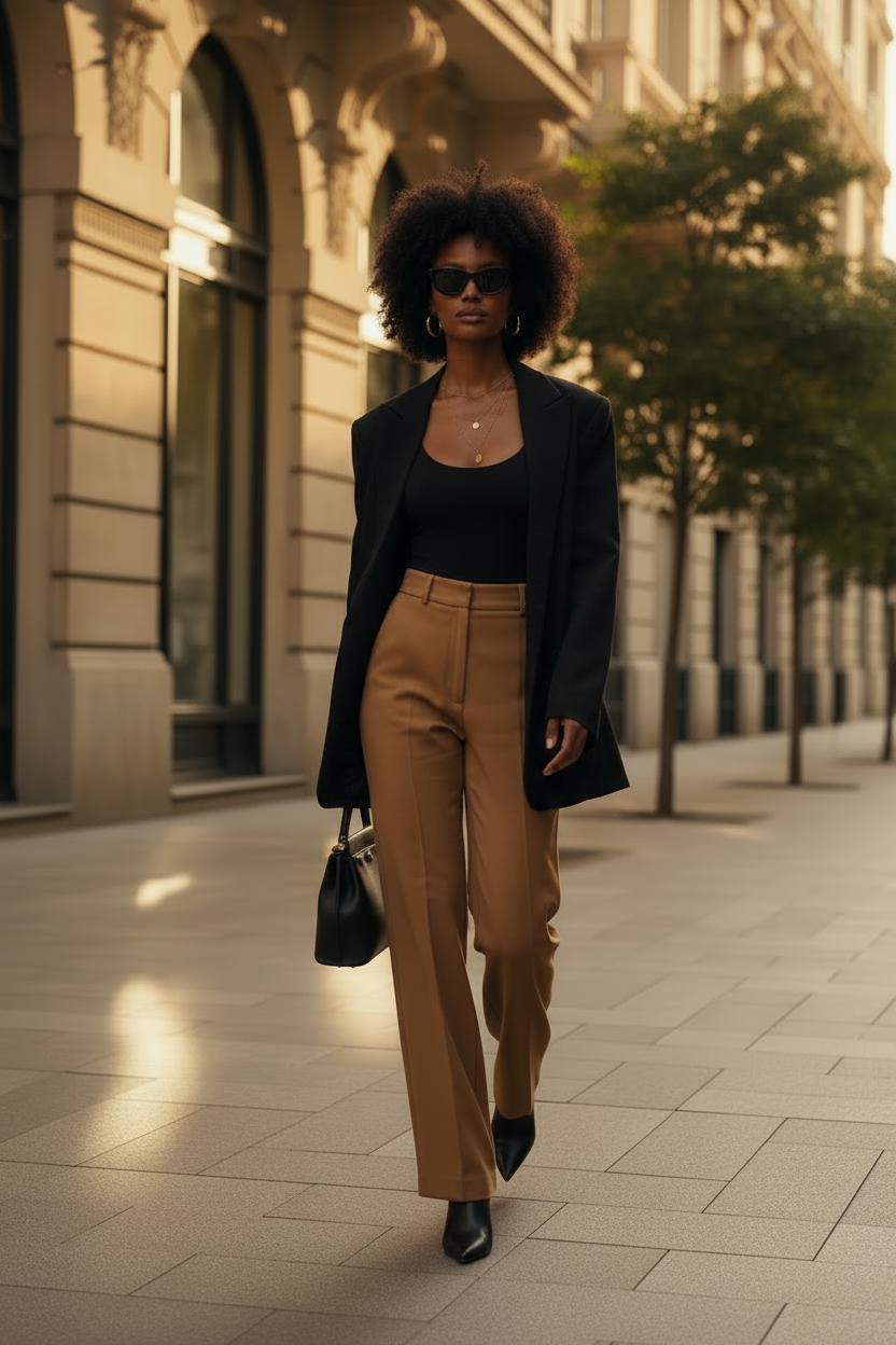 Black Full Look Layered