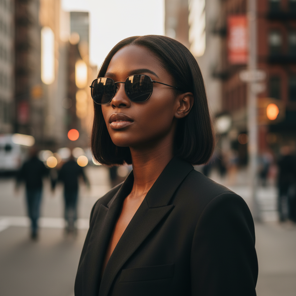 Black Gray Sunglasses Lifestyle v2