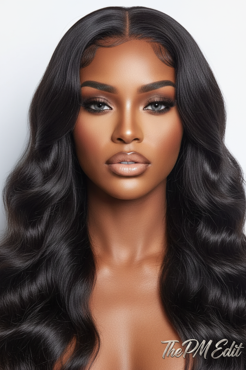 5"x5" Body Wave Wear & Go Glueless #1B Lace Closure Wig-100% Human Hair