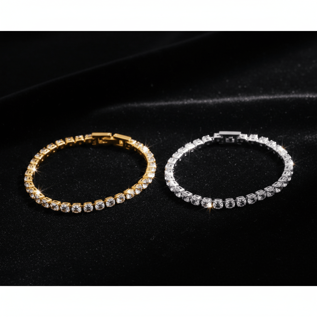 Crystal Tennis Bracelet | PVD Plated | Tarnish - Free & Waterproof - The PM Edit