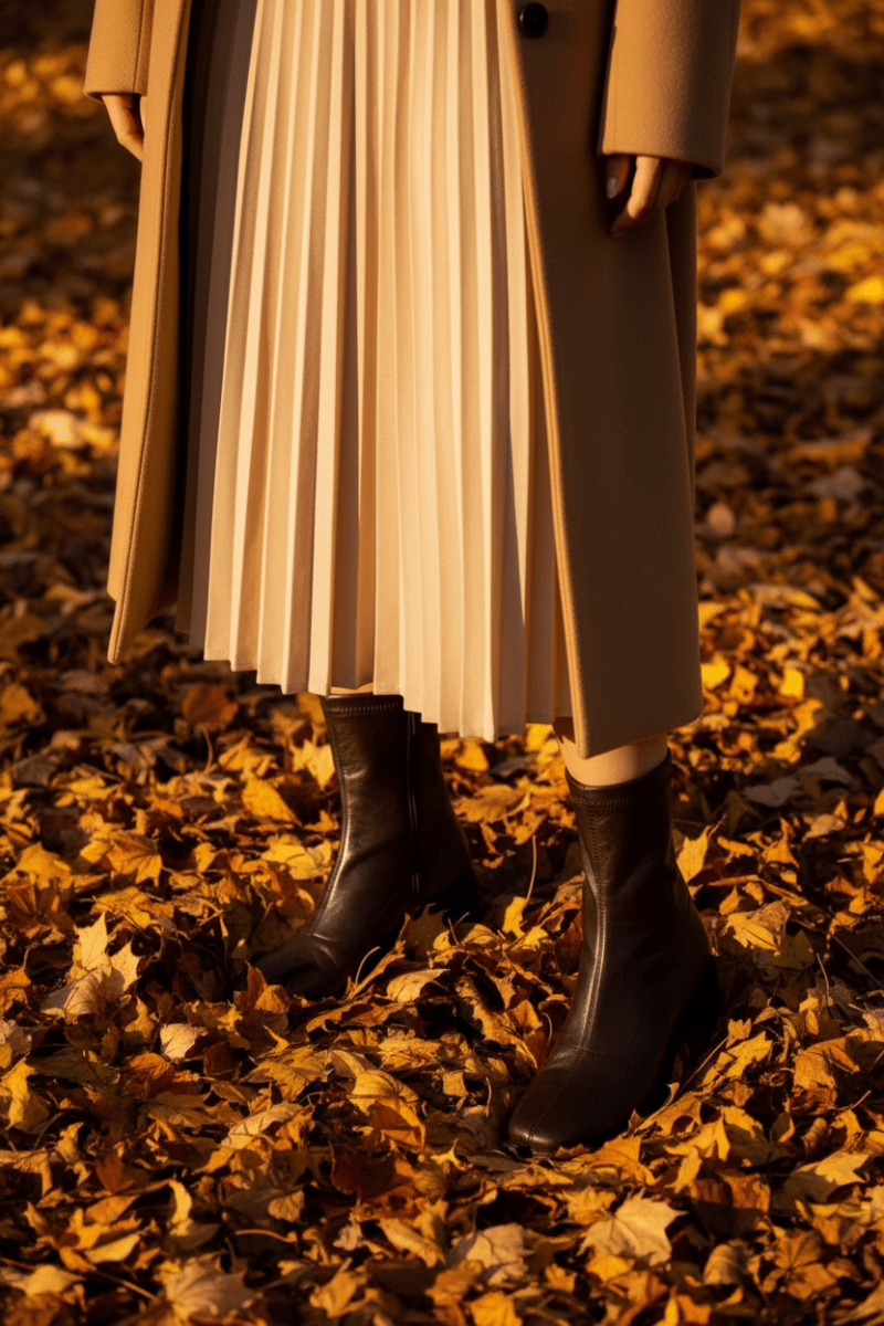 Vintage Square Toe Block Heel Ankle Boots – Soft Leather | Black & Brown - The PM Edit